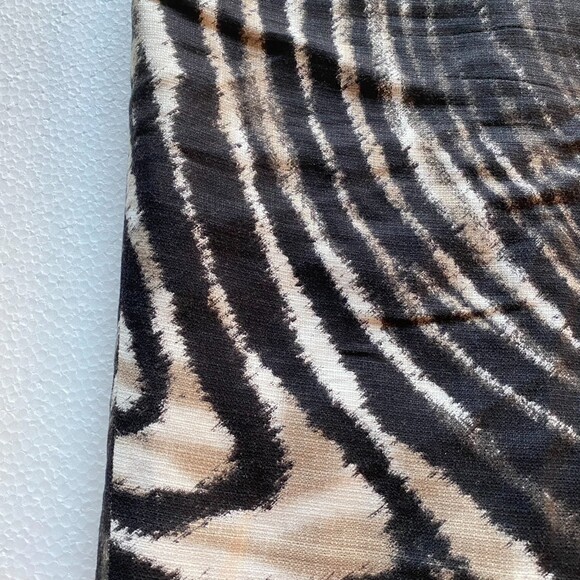 T Tahari Melvina Skirt Linen Zebra Print - Picture 4 of 5